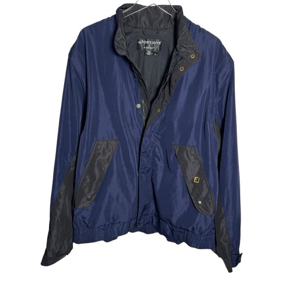 Footjoy Dryjoys Convertible Jacket Vest mens size Large Black & Blue - Picture 2 of 9